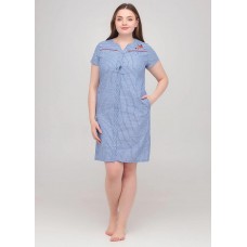 Блакитна сукня-сорочка Juliet deluxe в смужку  33282